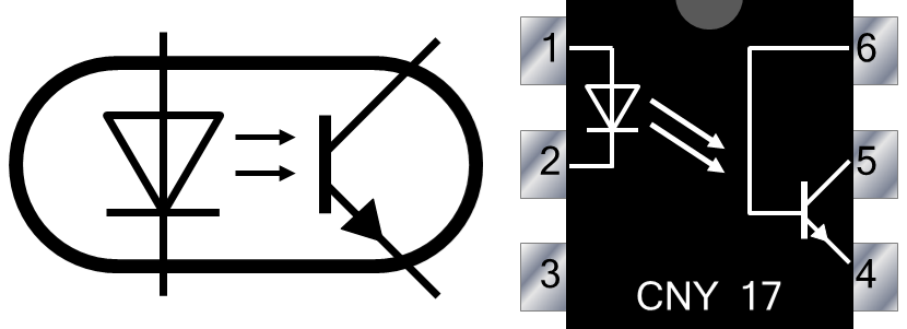 Symbol Optokoppler