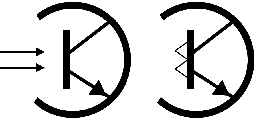 Symbole Fototransistor