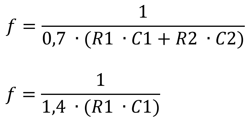 Formeln für Frequenz