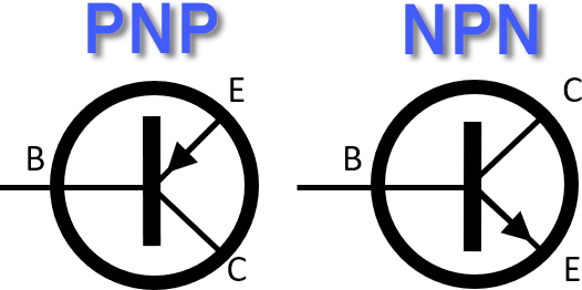 Symbole PNP und NPN